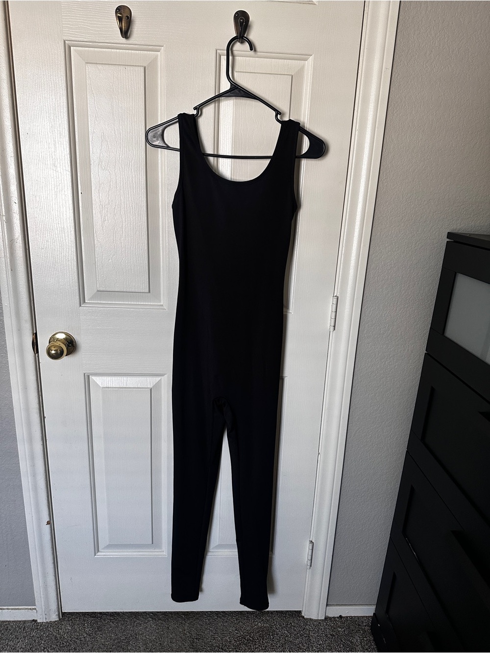 Fashion Nova-Black Sleeveless Jumpsuit - Classic Scoop Neck